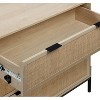 Nathan James Set of 2 Andrew 3 Drawer Rattan Dresser - 4 of 4