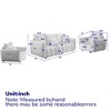 3 + 1 + 1-Seater Teddy Sofa Set with Wood Frame, Thick Cushions and 5 Pillows - 3 of 4