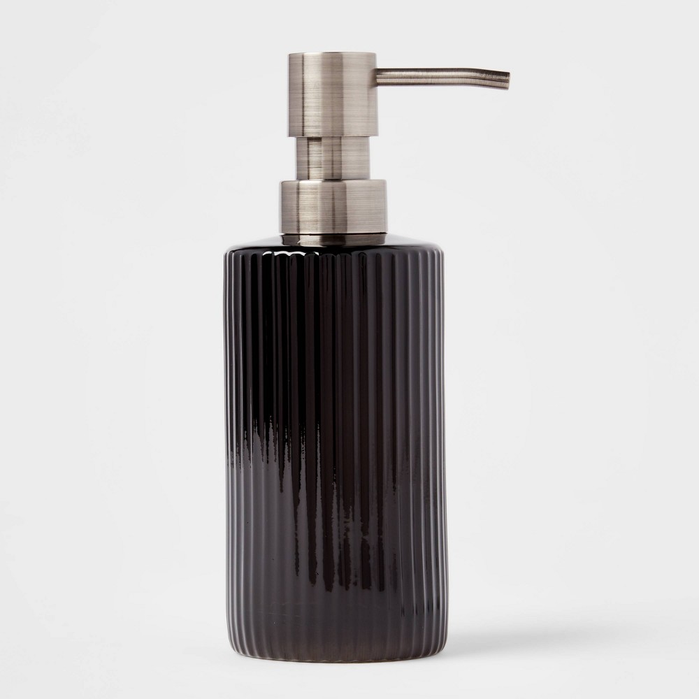 Glass Soap Pump Black - Threshold