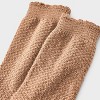 Women's Scalloped Edge Textured Ribbed Super Soft Crew Boot Socks - Auden™ 4-10 - 3 of 3
