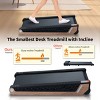 SEVOBAL Walking Pad Running 2.55HP Cushioned Belt 8° Incline Portable Treadmill Spacious Surface Under Desk Home Gym Office, Brown, 38.9"*21.3"*6.9" - 3 of 4