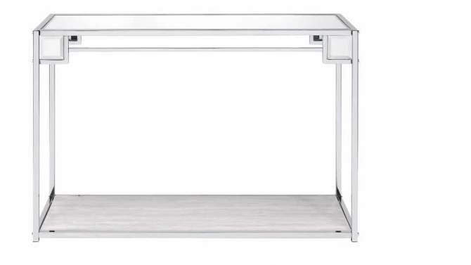 44&#34; Asbury Accent Table Mirrored/Chrome - Acme Furniture, 2 of 6, play video