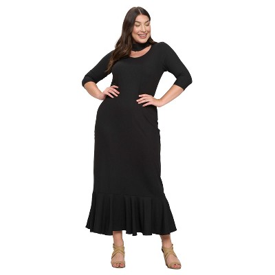 L I V D Women's Nicole Turtle Neck Cutout Rib Dress