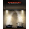 VEVOR Range Hood Insert, 30 Inch, 800CFM  Steel Stove Hood, with Gesture & Touch Control, LED Light, Baffle Filters, 4-Speed Exhaust Fan - 3 of 4