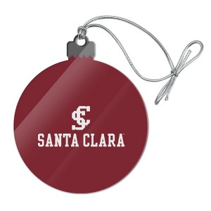 Santa Clara University Primary Logo Acrylic Christmas Tree Holiday Ornament - 1 of 4