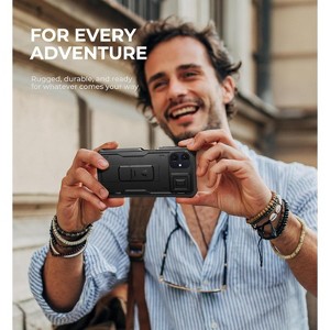 Dexnor for Samsung Galaxy A06 Phone Case, [2 Front Frame] [Built-in Magnetic Slide Camera Cover & Kickstand] - 1 of 3