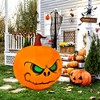 Costway 4 FT Halloween Inflatable Pumpkin Large Blow up with Build-in LED Light - 2 of 4