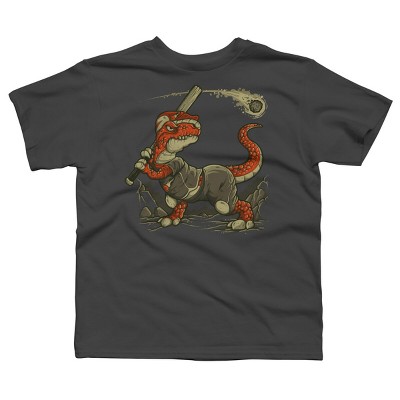 Boy's Design By Humans Fight The Asteroid By LetterQ T-Shirt