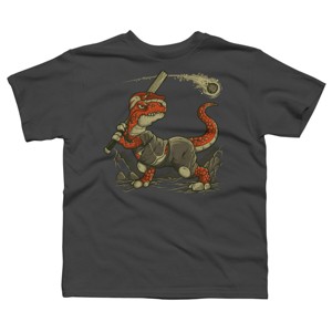 Boy's Design By Humans Fight The Asteroid By LetterQ T-Shirt - 1 of 3