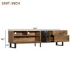 TV Stand For 80 Inch TV, Media Console Table With Storage Drawers Doors, Large Highboy Entertainment Center With Storage Cabinet For Theatre - image 2 of 4