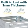 Sunnydaze Corrugated Galvanized Steel Raised Garden Bed for Plants, Vegetables, and Flowers - 24" Square x 11.75" H - 2 of 4
