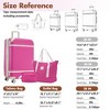 YONWAY 28" Hardside Luggage Sets, Expandable Suitcase Set, with Bags Lightweight Suitcase Double Spinner Wheels with TSA Lock - 3 of 4