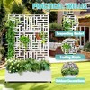TOAOTBNBO Metal Raised Garden Bed with Geometric Pattern, Outdoor Planter Box with Wheels, Modern Privacy Screen for Climbing Plants - 4 of 4