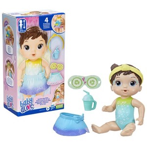 Baby Alive Rainbow Spa Baby Doll, Brunette - 1 of 3