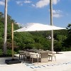 PURPLE LEAF Patio Dining Set Luxury Modern Conversation Set Aluminum Large Rectangle Dining Table and Chairs - 3 of 4