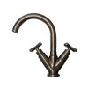ALFI Luxe Single Hole/Dual Handle Lavatory Faucet with Tubular Swivel Spout, Cross Handles and Pop-up Waste - 2 of 2