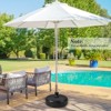 Tangkula Fillable Round Umbrella Base Water & Sand Filled Patio Umbrella Stand Suitable for 1.5” Umbrella Poles - 4 of 4