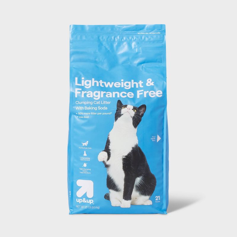 Lightweight Fragrance Free with Baking Soda Clumping Cat Litter - up & up™, 1 of 4