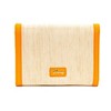 Disney Bag, Horizontal Fold Over Cross Body, Minnie Mouse Embroidered Citrus Ears with Bow Orange, Raffia Straw - 3 of 4