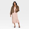 Women's Faux Fur Zip-Up Jacket - A New Day™ - 3 of 3