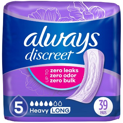 Always Discreet Incontinence Pads - Heavy Absorbency