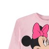 Girls Minnie Mouse Fashion Sweatshirt - Girls Minnie and Mickey Mouse - Disney Crewneck Sweatshirt with Sleeve Print - 2 of 4