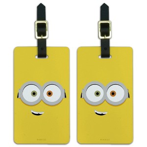 Minions Bob Face Luggage ID Tags Set of 2 - 1 of 4