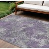 Lavender And Taupe Abstract Washable Indoor Outdoor Area Rug - 2 of 4