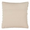 18"x18" Smocked Down Filled Square Throw Pillow Ivory - Saro Lifestyle: Modern Cotton Decor, Removable Cover, Indoor Use - 2 of 3