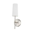 Elegant Lighting Mel 1 light Burnished Nickel and White shade wall sconce - 4 of 4