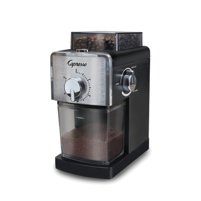 Capresso Coffee Grinder 8 oz, Plastic/Steel, Black