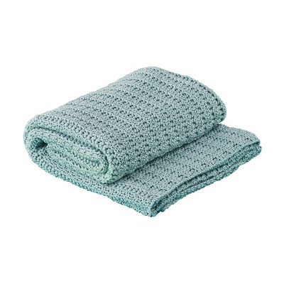 Split P Wayfair Knitted Throw - 60'' L - Blue Mist