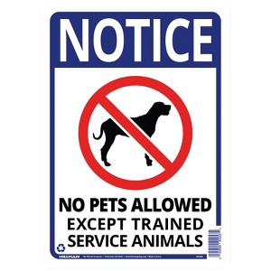 Hillman English White Notice Sign 14 in. H X 10 in. W - Case of 6 - 1 of 1