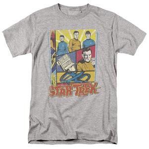 Star Trek Vintage Collage Adult T-Shirt Athletic Heather - 1 of 4