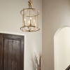 Quorum Lighting Rossington 4-Light Entry Pendant, Aged Brass, 18W x 30H, Dry Rated - 2 of 4