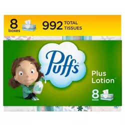 Puffs Plus Lotion Facial Tissue - 8pk/124ct