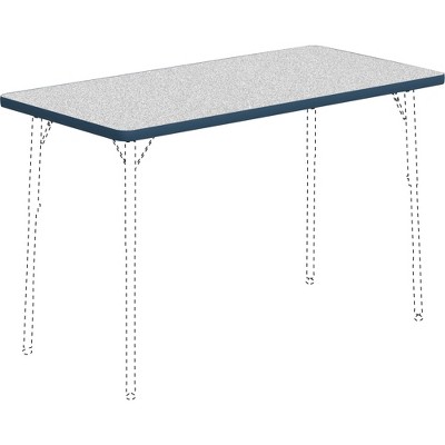 Lorell Activity Tabletop 24"x48" Gray/Navy 99916