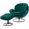 Streamdale Accent chair TV Chair Living room Chair with Ottoman-GREEN - 4 of 4