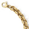 Black Bow Jewelry 14k Yellow Gold 8.5mm Hollow Rolo Link Chain Bracelet, 7.5 Inch - 3 of 4