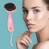 Unique Bargains Soft ABS Nylon Wool Cleansing Brush with Flat Hair Curved Handle 1 Pc - 2 of 4