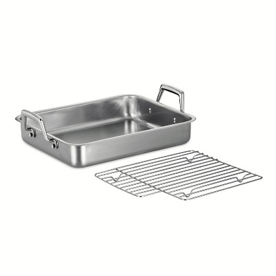 Stainless Steel Roasting Pan with Rack by Lexi Home - 16 - Lexi Home