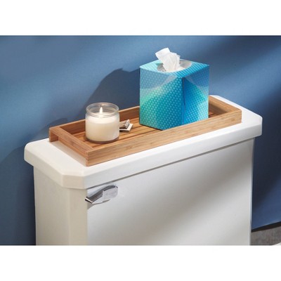 Natural Bamboo Portable Vanity Accessory Tray