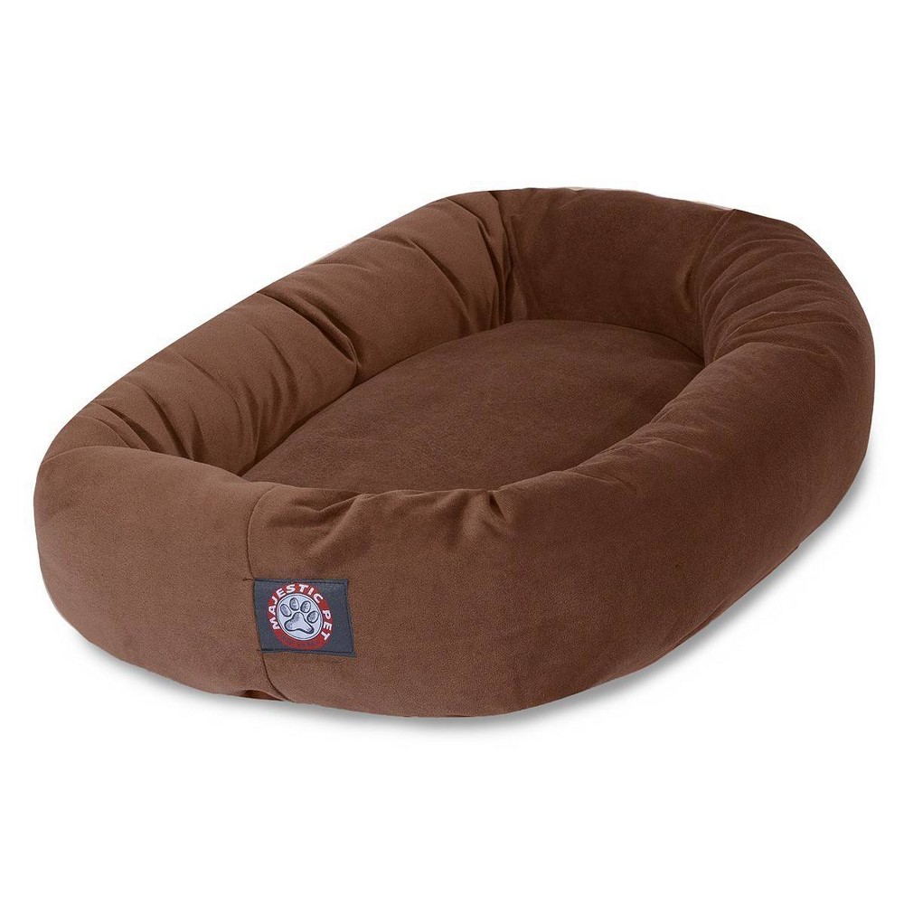 Photos - Bed & Furniture Majestic Pet Suede Bagel Dog Bed - Copper 