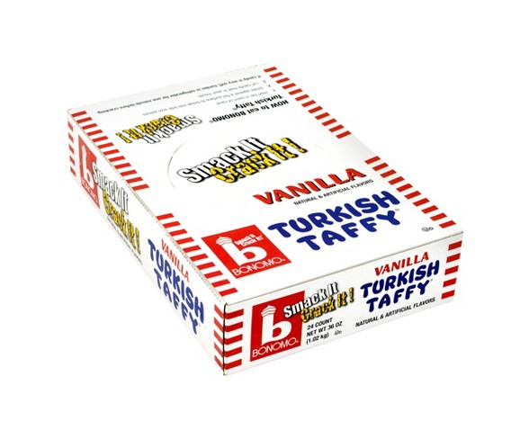 Warrell Bonomo Turkish Taffy 1.5oz. Bar - Vanilla 24ct