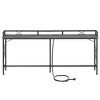 VECELO Couch Side & Console Table with 2 Outlets and USB Ports - 4 of 4