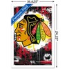 Trends International NHL Chicago Blackhawks - Maximalist Logo 23 Framed Wall Poster Prints - 3 of 4