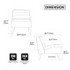 Kumasinova Modern Chenille Accent Chair,Upholstered Armless Chair with Rubber Wood Legs,Living Room Chair for Bedroom,Office and Reading Room - 3 of 4