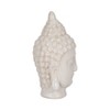 Sagebrook Home Ceramic Buddha Head Sculpture For Home, Office Decor Or Gift, White, 5 L x 5 W x 9 H Inches - 3 of 4