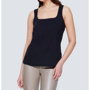 Women's SQUARE NECKLINE TANK TOP - BLACK TAPE - 1 of 3