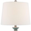 Regency Hill Patsy Country Cottage Table Lamps 26 1/2" High Set of 2 Blue Gray Washed Fabric Drum Shade for Bedroom Living Room Bedside Nightstand - 3 of 4